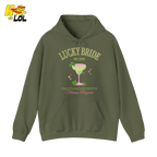 Lucky Bride Bachelorette Hoodie Personalized Gift for Bride To Be - HQLOL