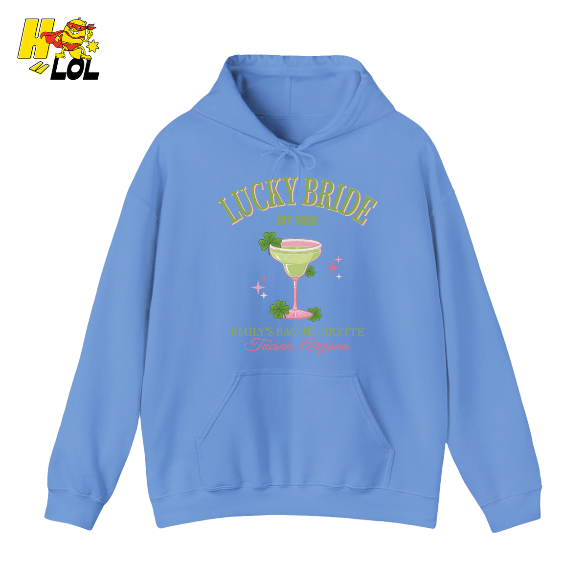 Lucky Bride Bachelorette Hoodie Personalized Gift for Bride To Be - HQLOL