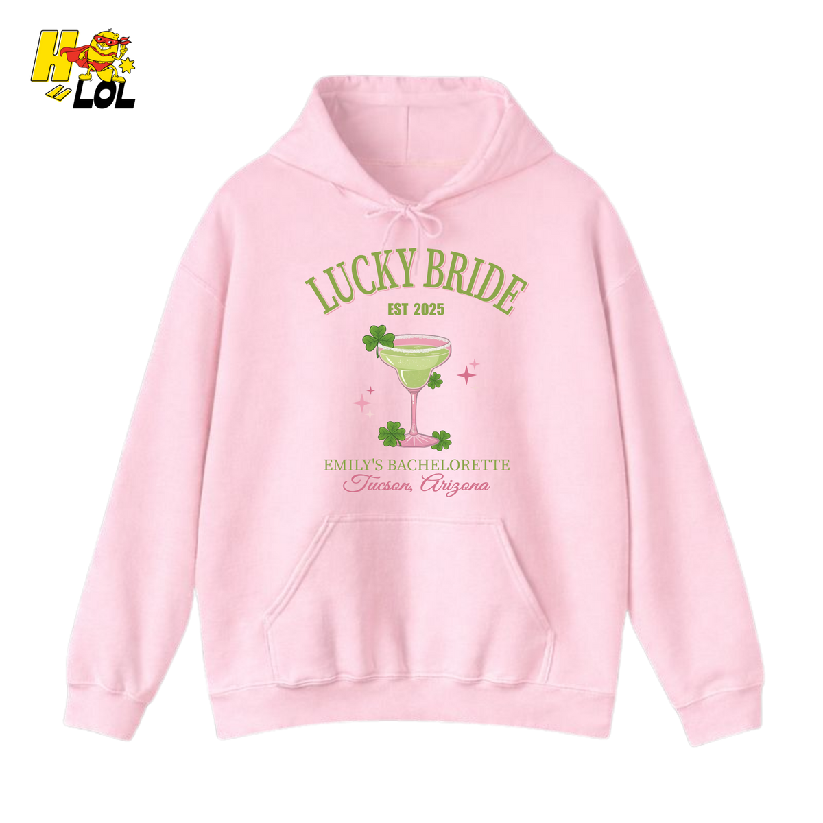 Lucky Bride Bachelorette Hoodie Personalized Gift for Bride To Be - HQLOL