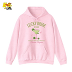 Lucky Bride Bachelorette Hoodie Personalized Gift for Bride To Be - HQLOL