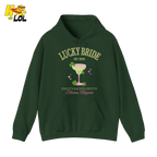 Lucky Bride Bachelorette Hoodie Personalized Gift for Bride To Be - HQLOL