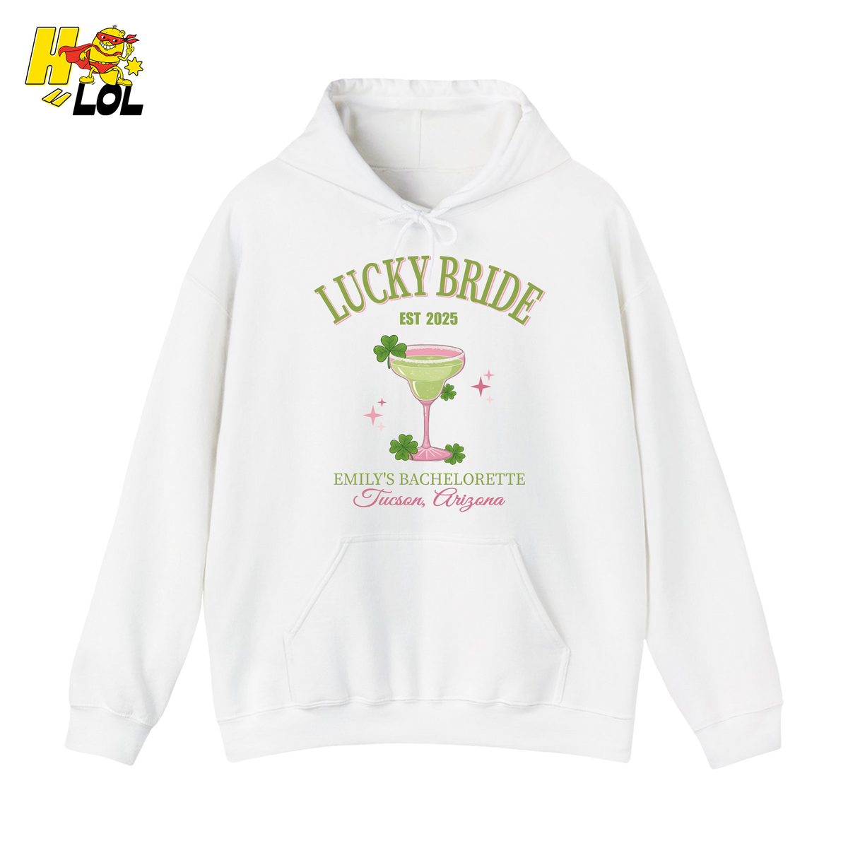 Lucky Bride Bachelorette Hoodie Personalized Gift for Bride To Be - HQLOL