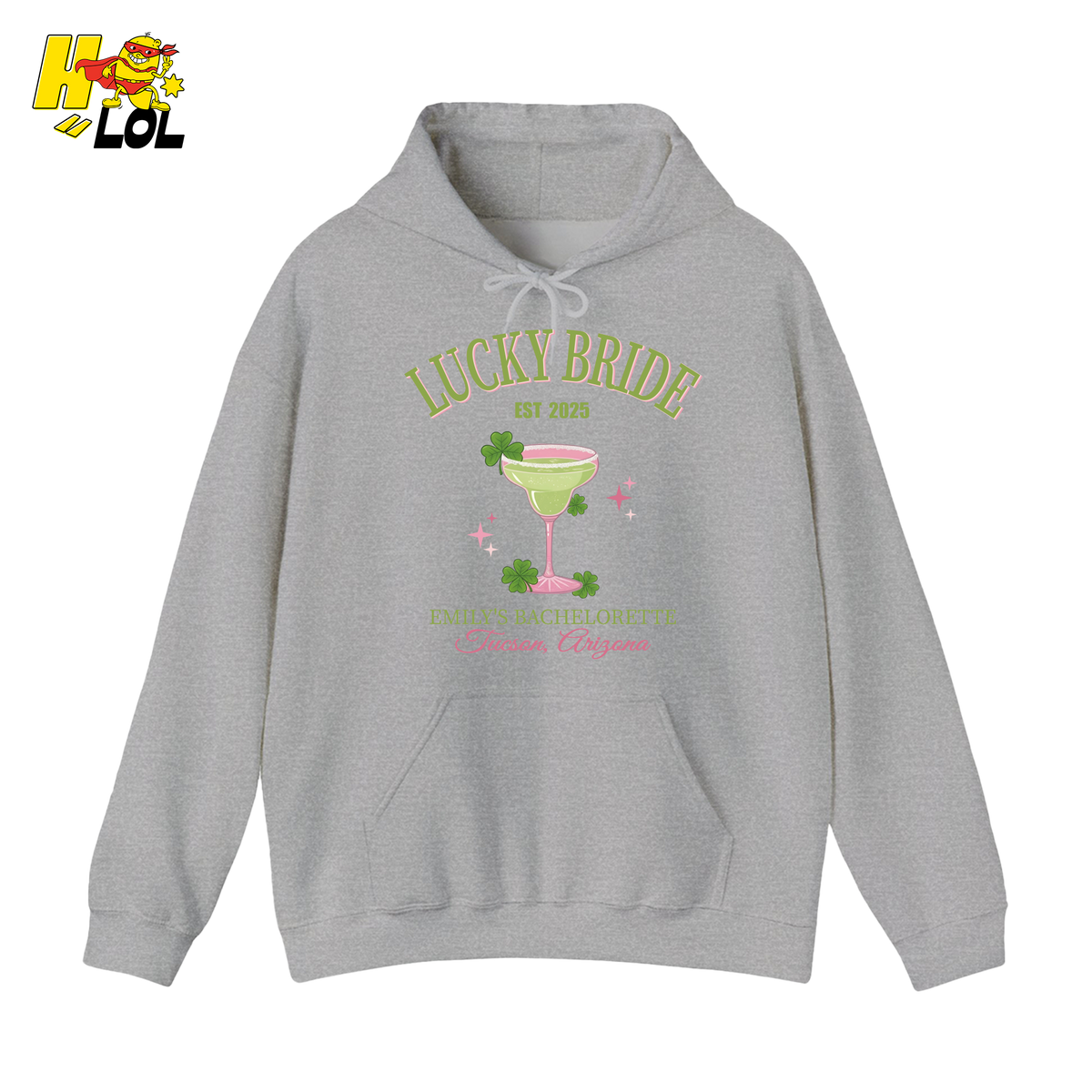 Lucky Bride Bachelorette Hoodie Personalized Gift for Bride To Be - HQLOL