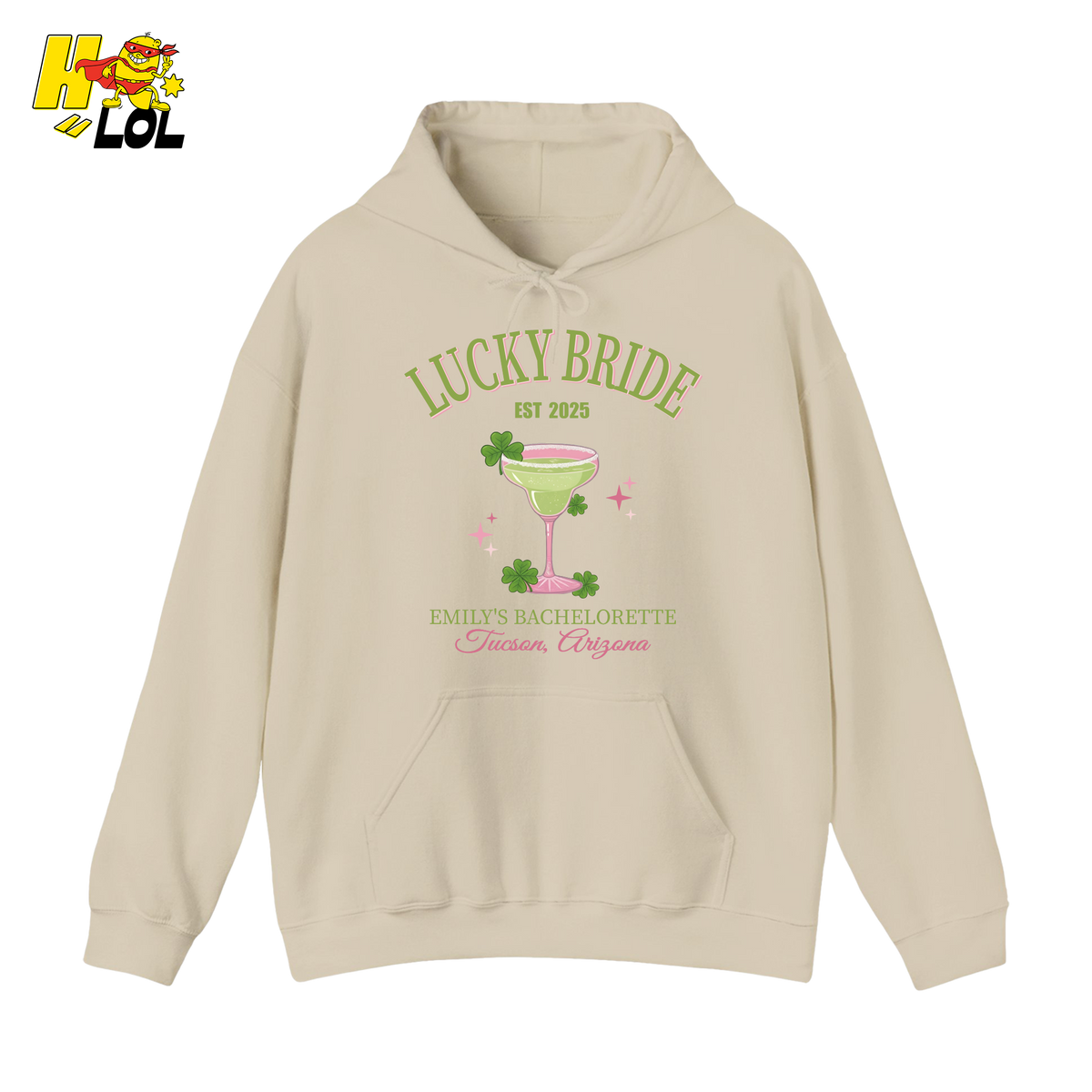 Lucky Bride Bachelorette Hoodie Personalized Gift for Bride To Be - HQLOL