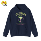 Lucky Bride Bachelorette Hoodie Personalized Gift for Bride To Be - HQLOL