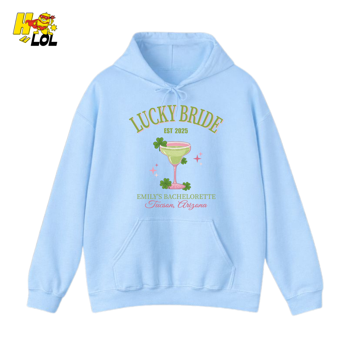 Lucky Bride Bachelorette Hoodie Personalized Gift for Bride To Be - HQLOL