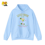 Lucky Bride Bachelorette Hoodie Personalized Gift for Bride To Be - HQLOL