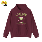 Lucky Bride Bachelorette Hoodie Personalized Gift for Bride To Be - HQLOL