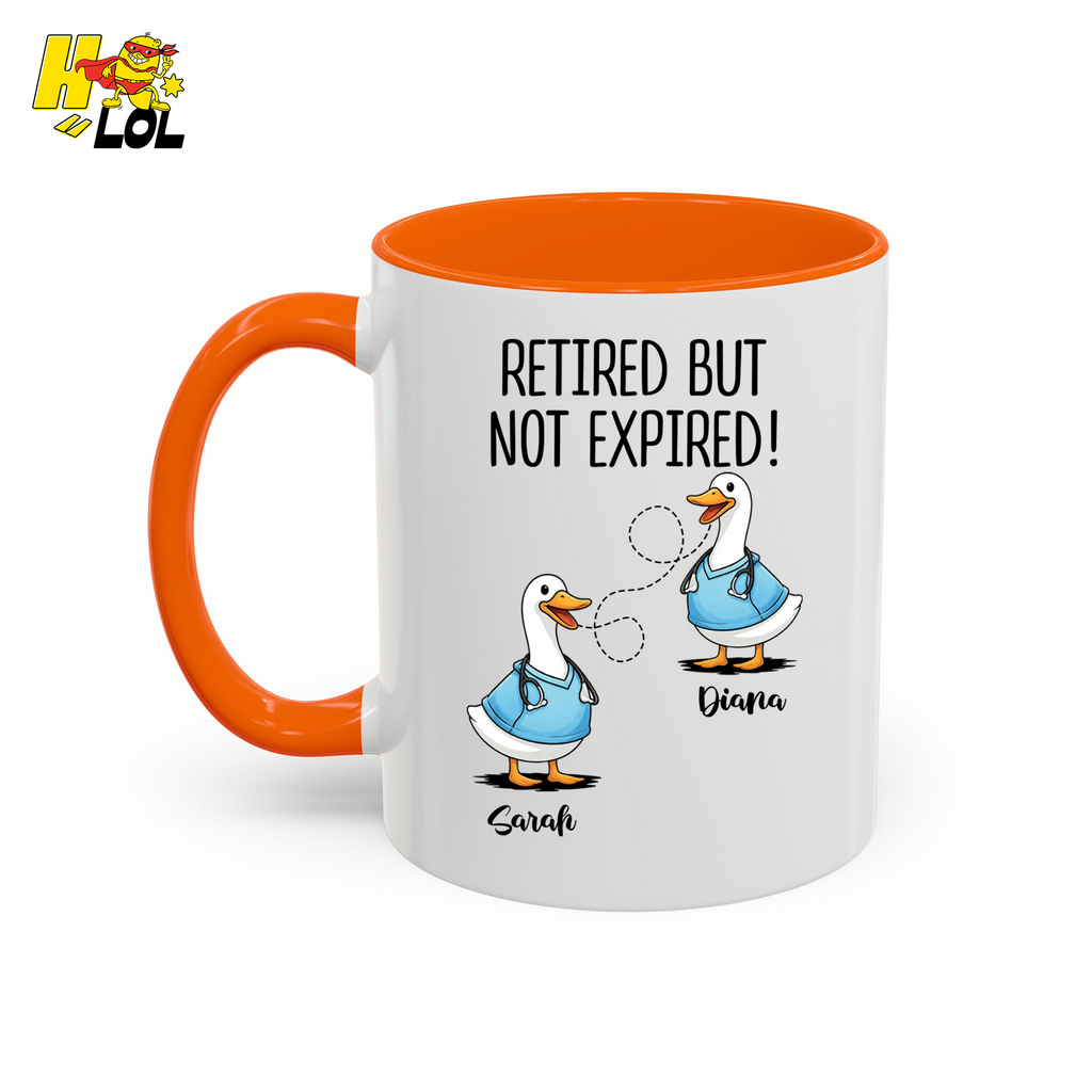 Never Too Old To Have Coffee Together Mug Gift for Retired Nurse - HQLOL