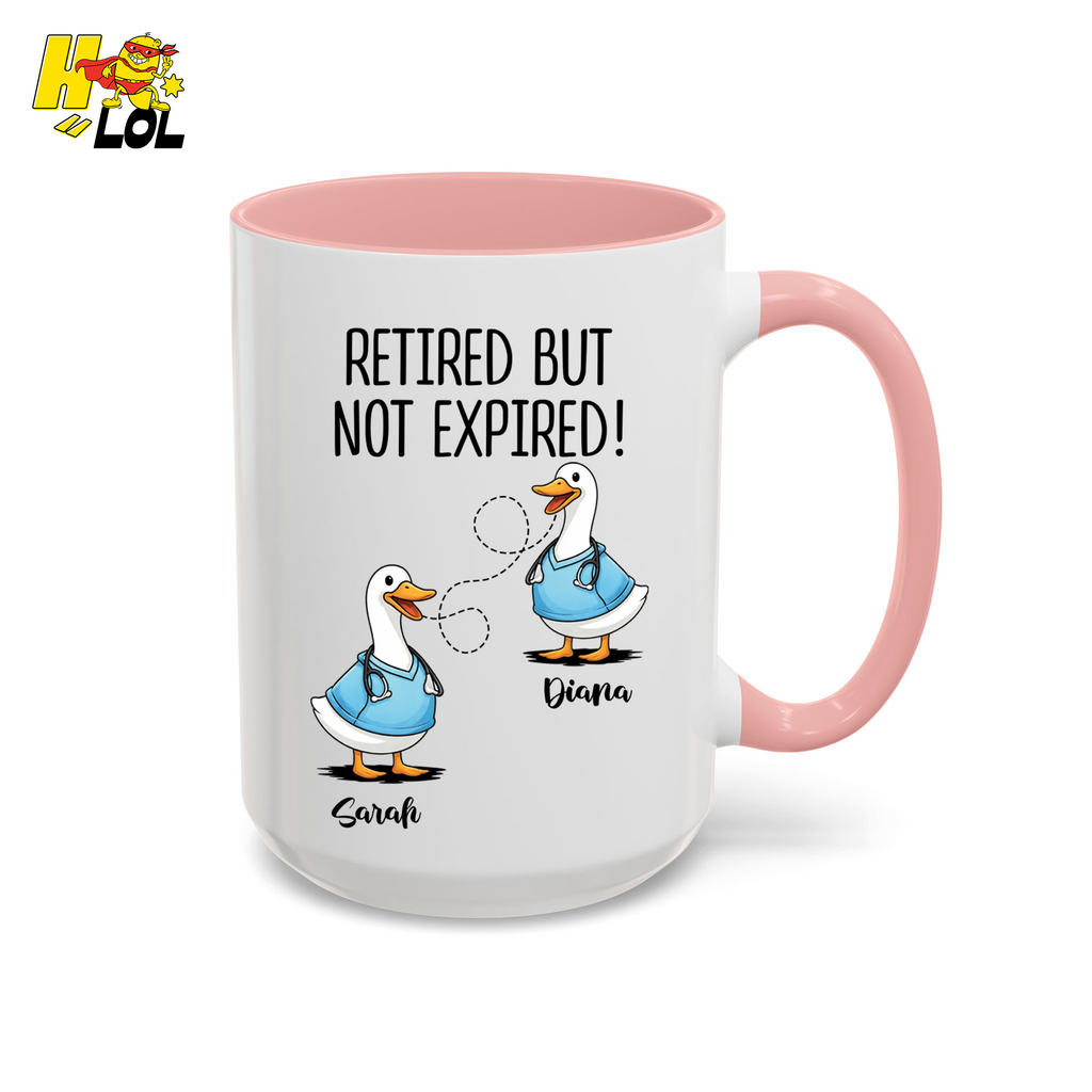 Never Too Old To Have Coffee Together Mug Gift for Retired Nurse - HQLOL