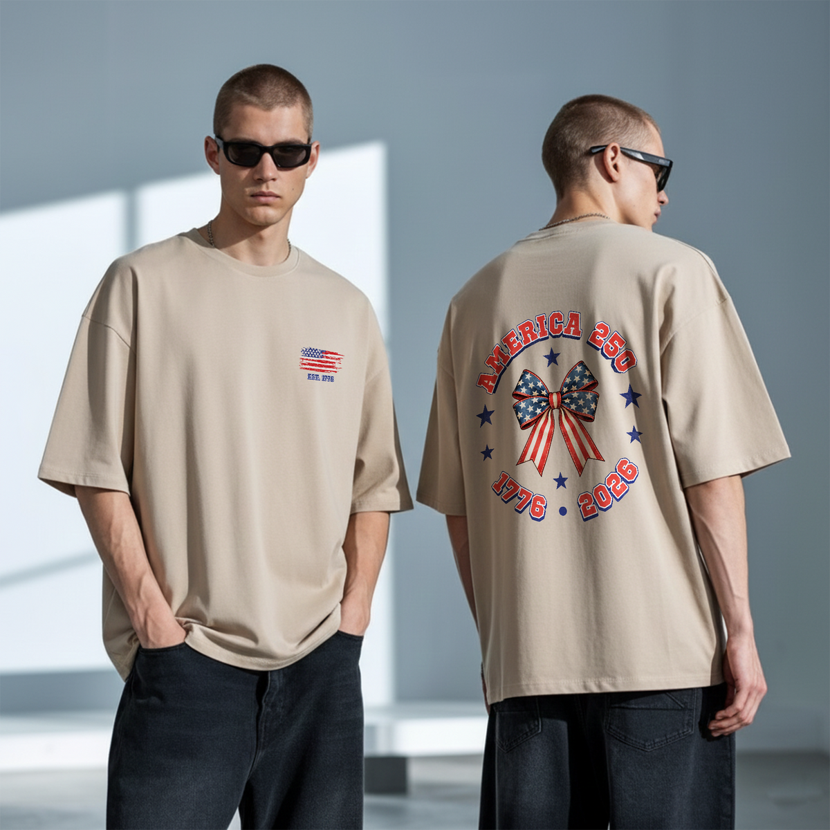 America 250 Semiquincentennial Retro T-shirt Gift For Patriot - HQLOL