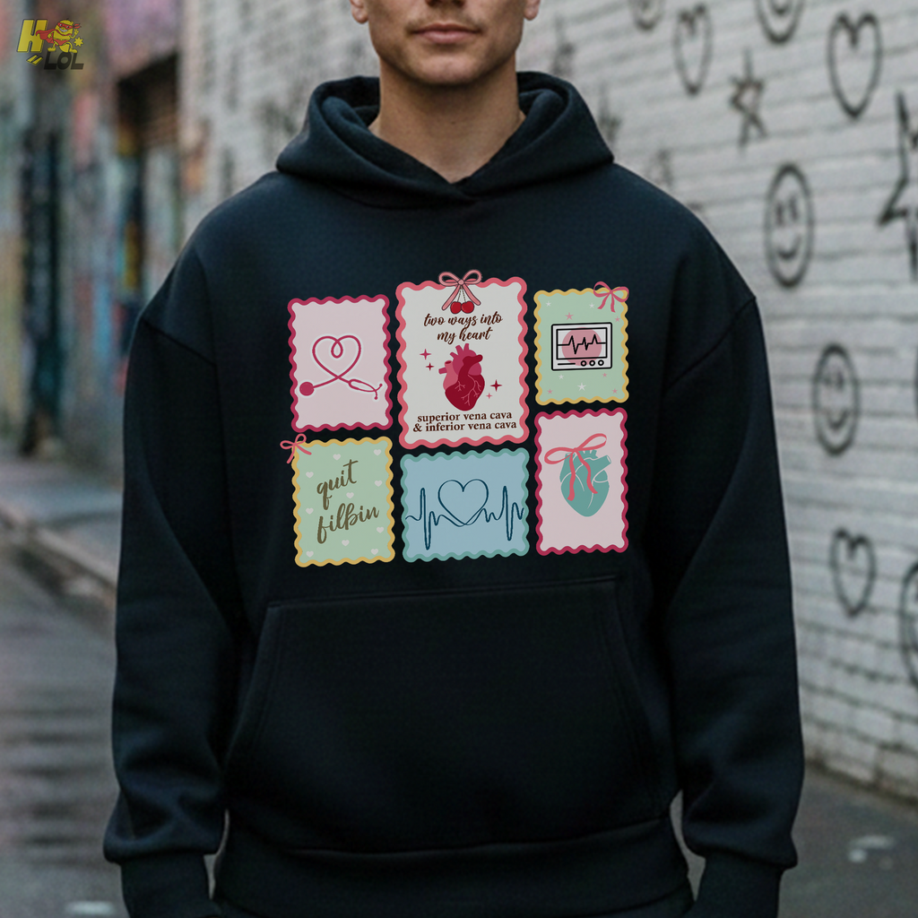 Coquette Cardiac Medical Hoodie Gift For Cardiac Nurse - HQLOL