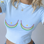 Mardi Gras Beads Funny BabyTee Gift for Women - HQLOL