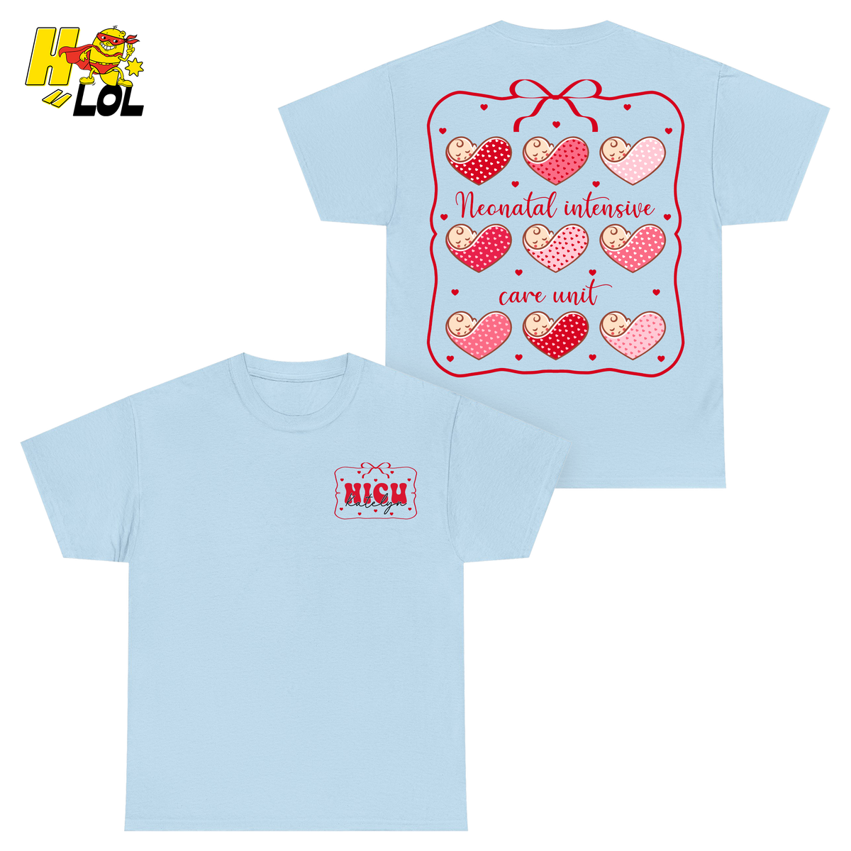 NICU Neonatal Intensive Care Unit Valentine Shirt Gift for Nurses - HQLOL