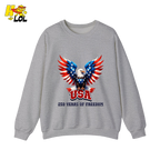 Patriotic Eagle USA 250 Years of Freedom Sweatshirt Gift For Americans - HQLOL