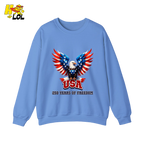 Patriotic Eagle USA 250 Years of Freedom Sweatshirt Gift For Americans - HQLOL