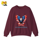 Patriotic Eagle USA 250 Years of Freedom Sweatshirt Gift For Americans - HQLOL