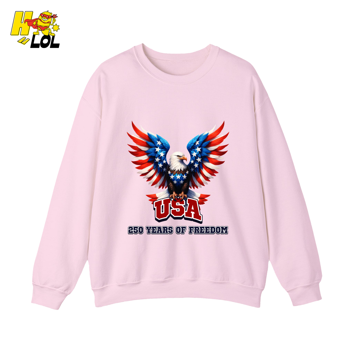 Patriotic Eagle USA 250 Years of Freedom Sweatshirt Gift For Americans - HQLOL