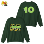 Personalized Northgate Tigers Floral School Mascot Sweatshirt - HQLOL