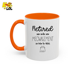 Retired Now Under New Meowagement Mug Gift For Cat Lover - HQLOL