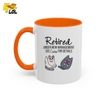 Retired Under New Management See Cats Mug Gift For Cat Lover - HQLOL
