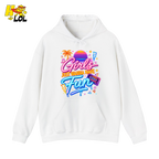 Retro Neon Girls Just Wanna Have Fun Valentine Hoodie Gift For Her - HQLOL