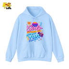 Retro Neon Girls Just Wanna Have Fun Valentine Hoodie Gift For Her - HQLOL