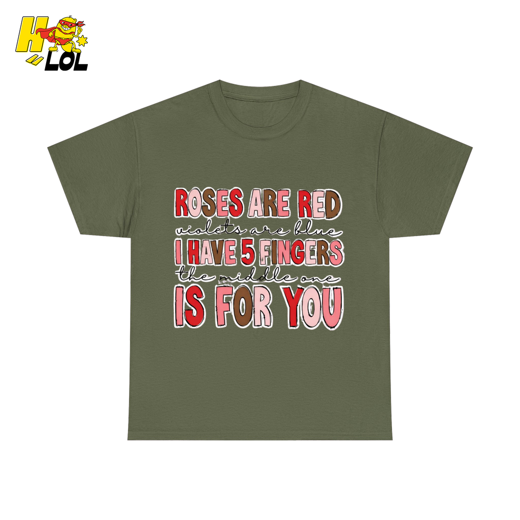 Roses Are Red Poem Funny Tshirt Gift for Valentine - HQLOL