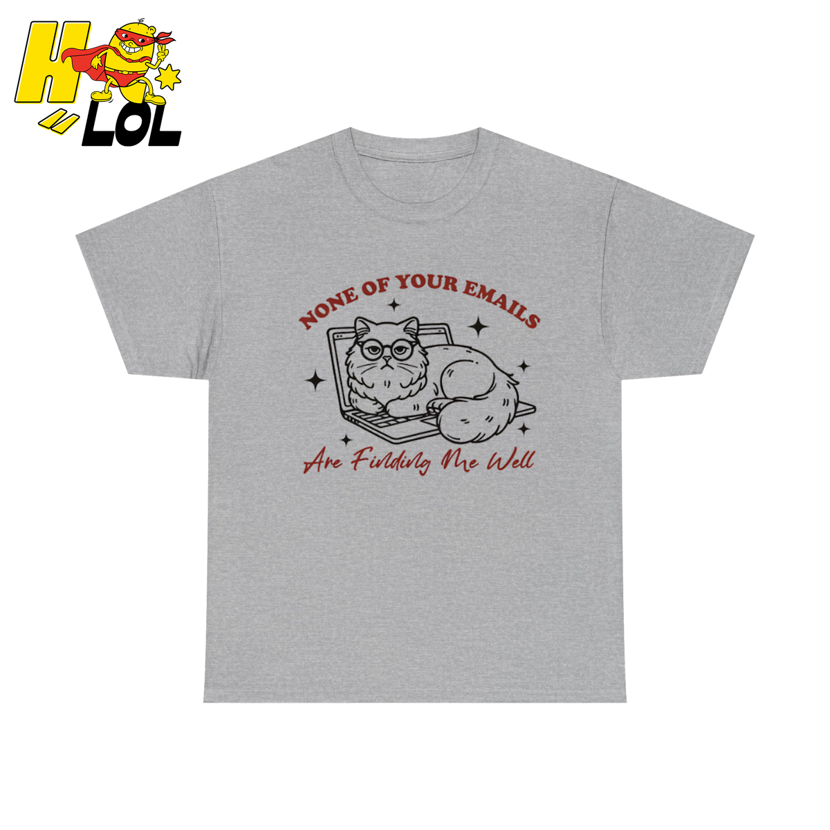 Sarcastic Cat Email T Shirt Gift For Coworkers - HQLOL