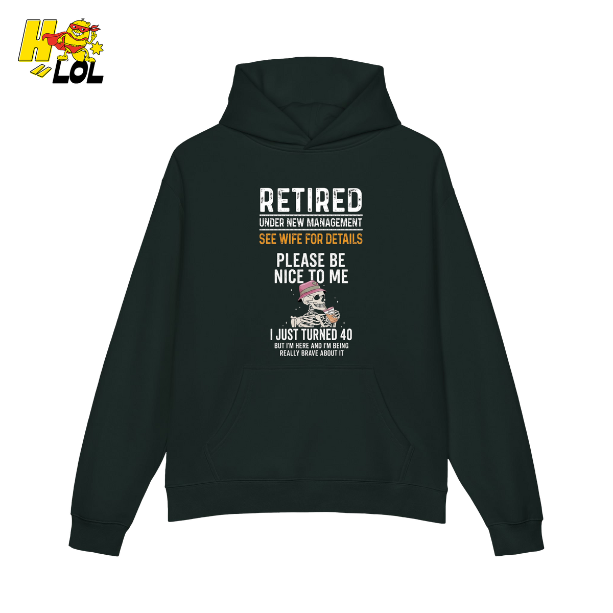 Skeleton 40th Birthday Hoodie Gift For Birthday Girl - HQLOL