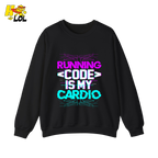 Running Code Is My Cardio Shirt Funny Programmer Neon Shirt - HQLOL
