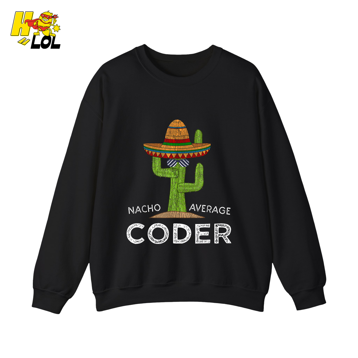 Nacho Average Coder Shirt Funny Programmer Cactus Shirt - HQLOL