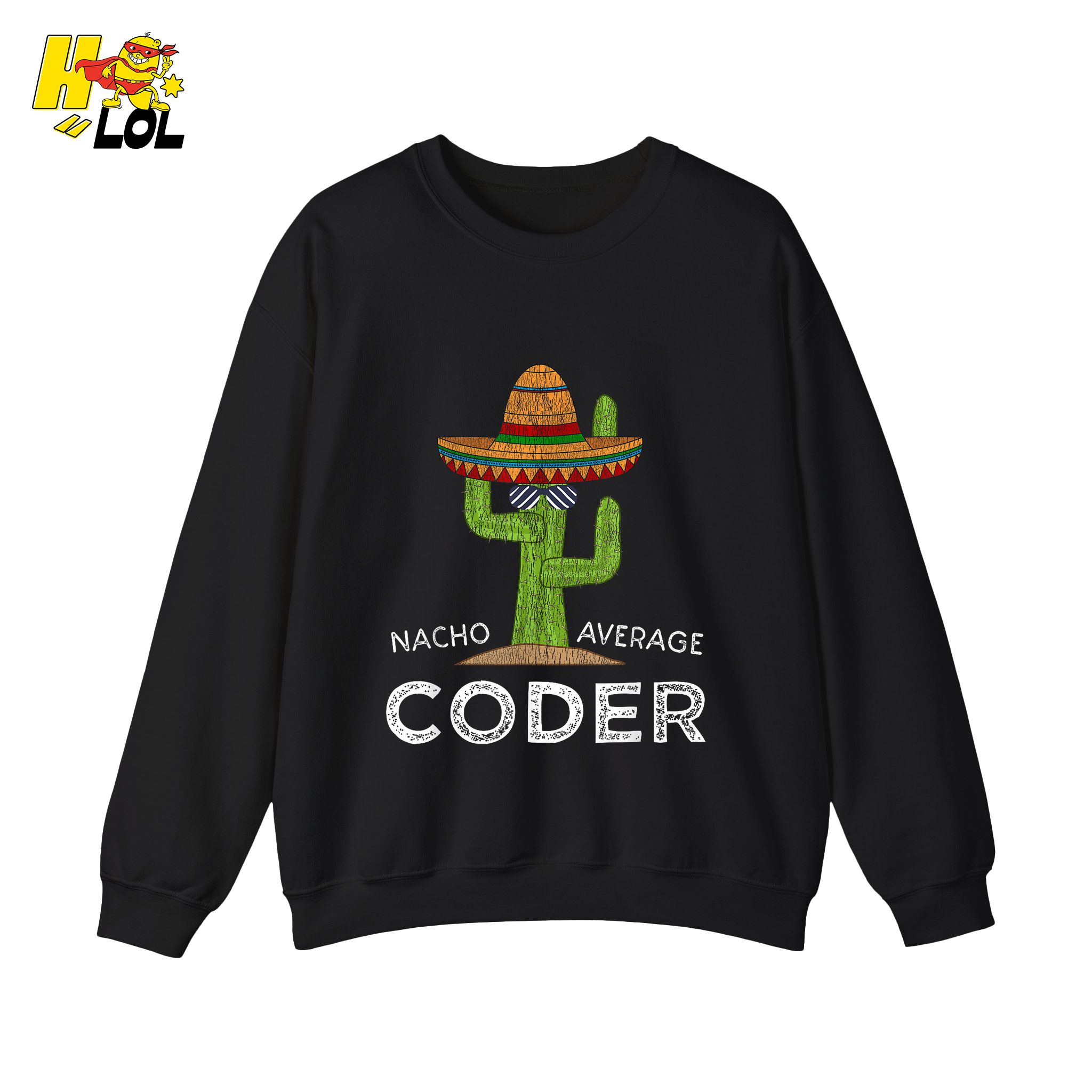 Nacho Average Coder Shirt Funny Programmer Cactus Shirt - HQLOL