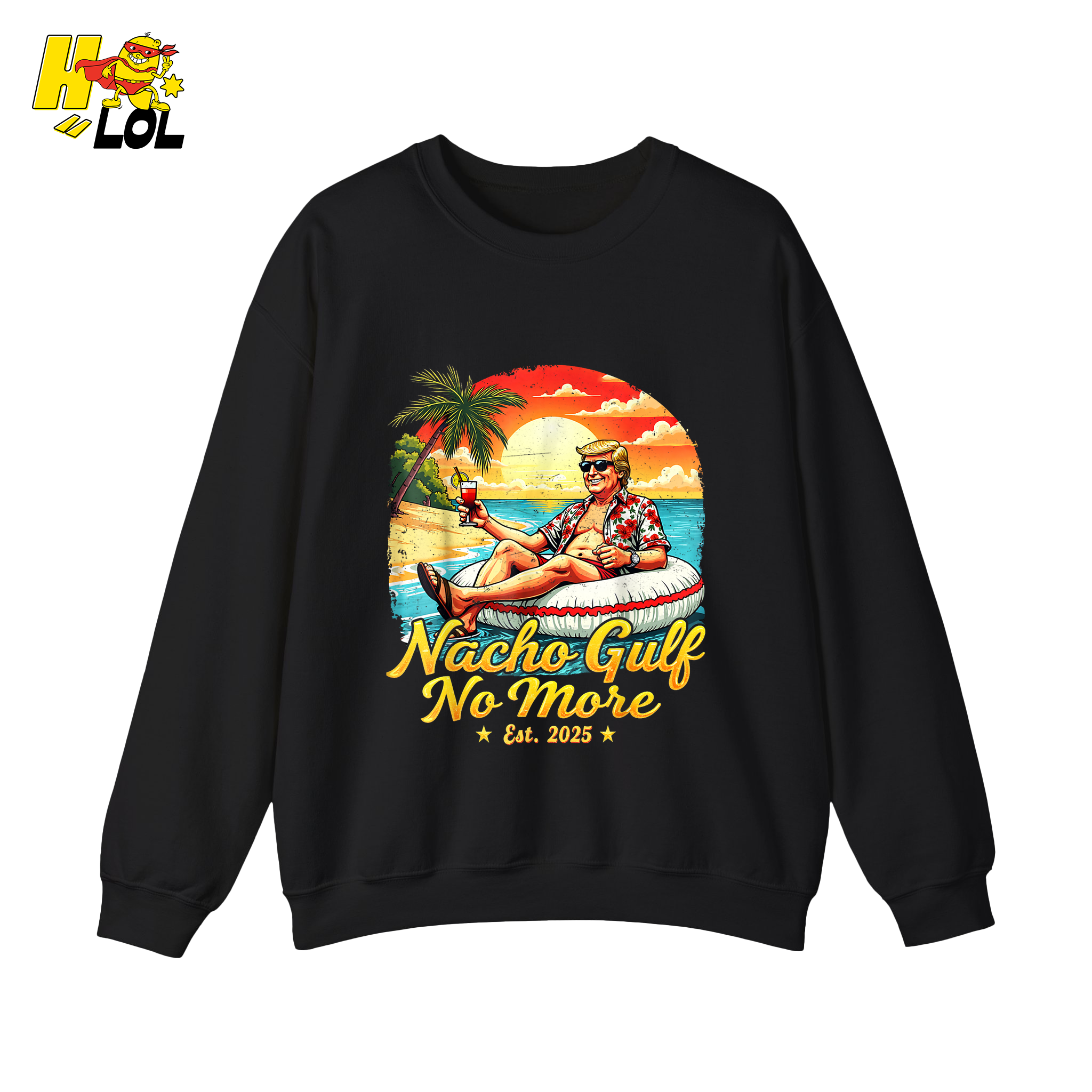 Nacho Gulf No More Shirt Funny Tropical Sunset Beach Graphic - HQLOL