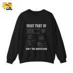 What Part of Don’t You Understand Shirt Funny Coding Programmer - HQLOL