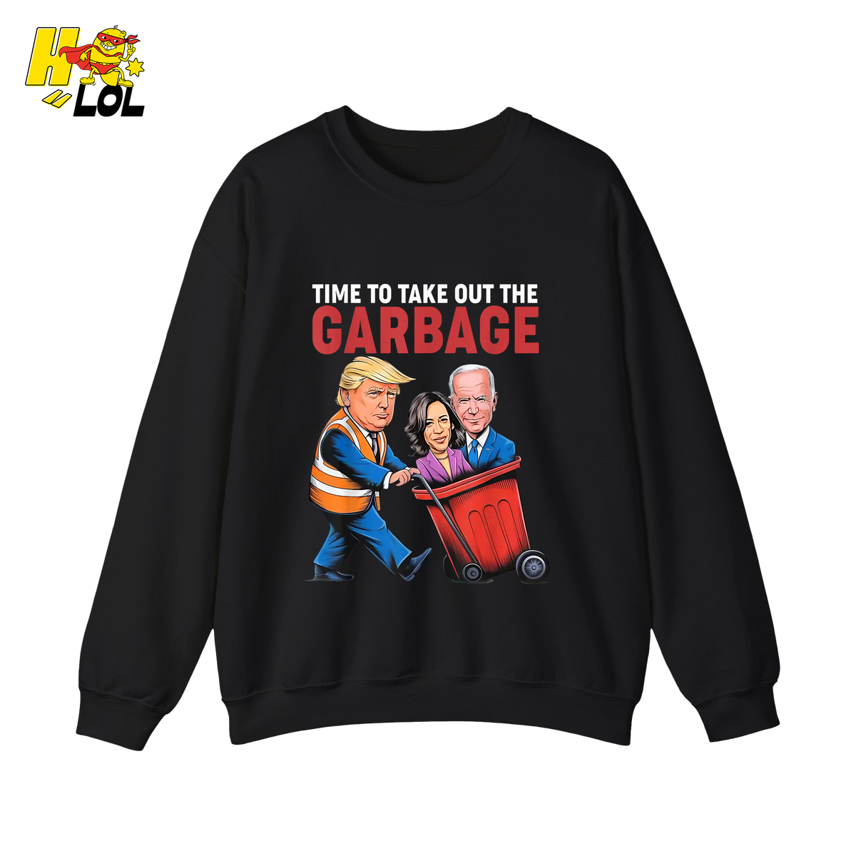 Trump Dumping Biden & Harris “Garbage” Shirt – Funny Political Satire Gift - HQLOL