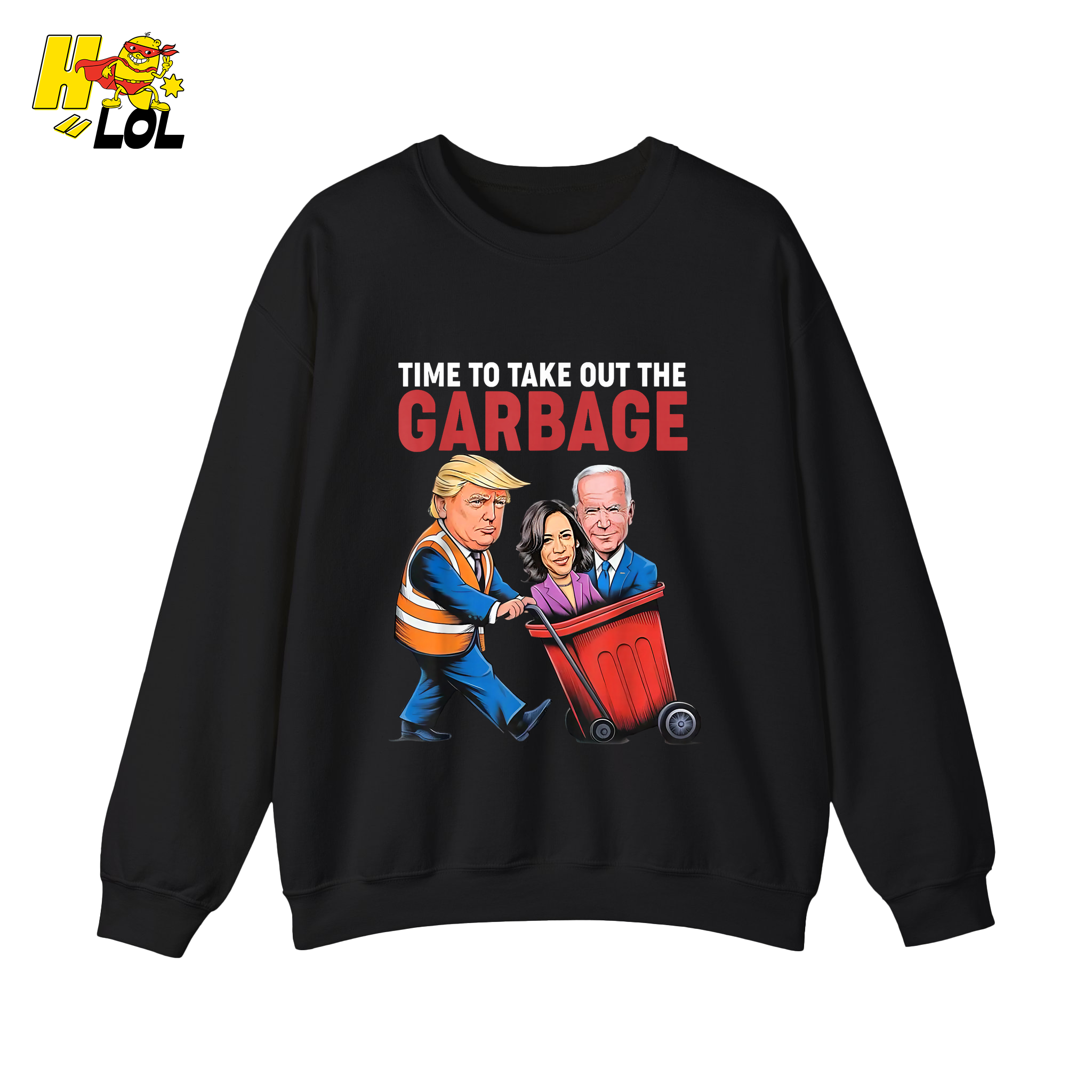 Trump Dumping Biden & Harris “Garbage” Shirt – Funny Political Satire Gift - HQLOL