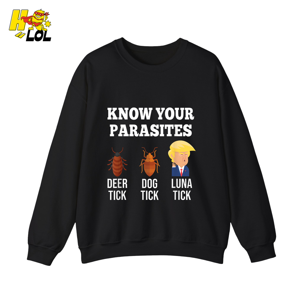 Know Your Parasites Shirt Funny Tick Meme Satire Graphic Shirt - HQLOL