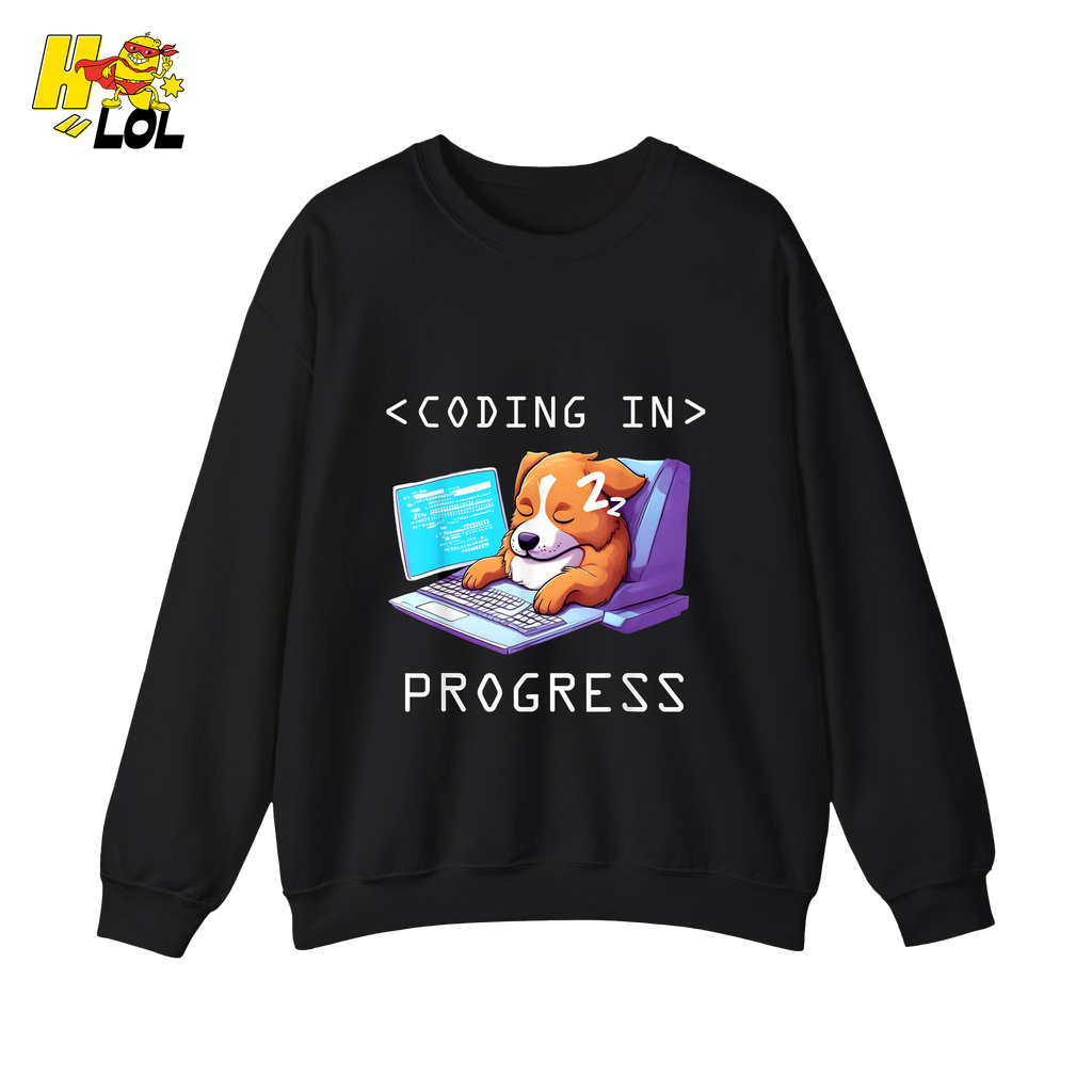 Coding In Progress Shirt Funny Programmer Sleepy Dog Shirt - HQLOL