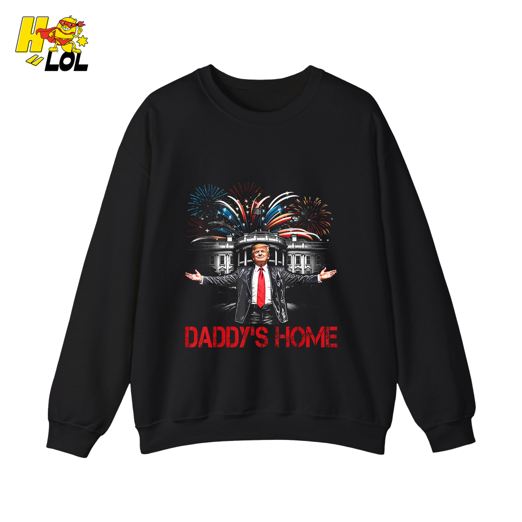 Daddy’s Home Shirt Patriotic Fireworks Political Graphic Shirt - HQLOL