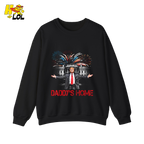 Daddy’s Home Shirt Patriotic Fireworks Political Graphic Shirt - HQLOL