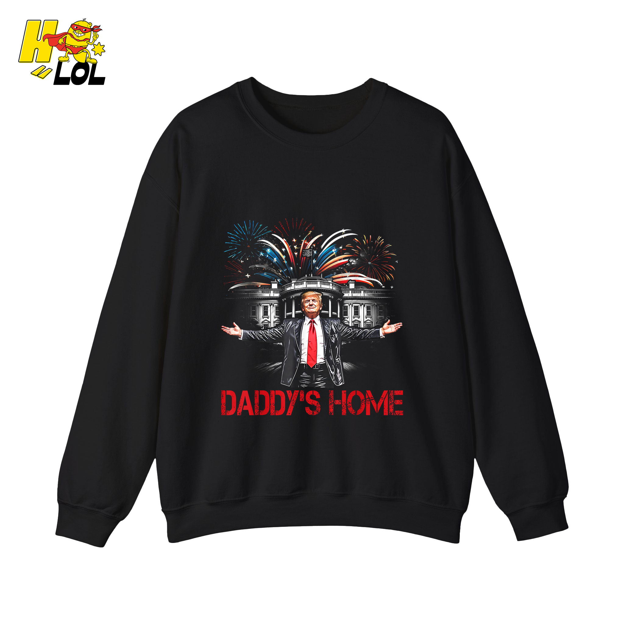 Daddy’s Home Shirt Patriotic Fireworks Political Graphic Shirt - HQLOL