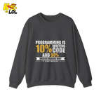 Programming 10% Code 90% Debugging Shirt - HQLOL