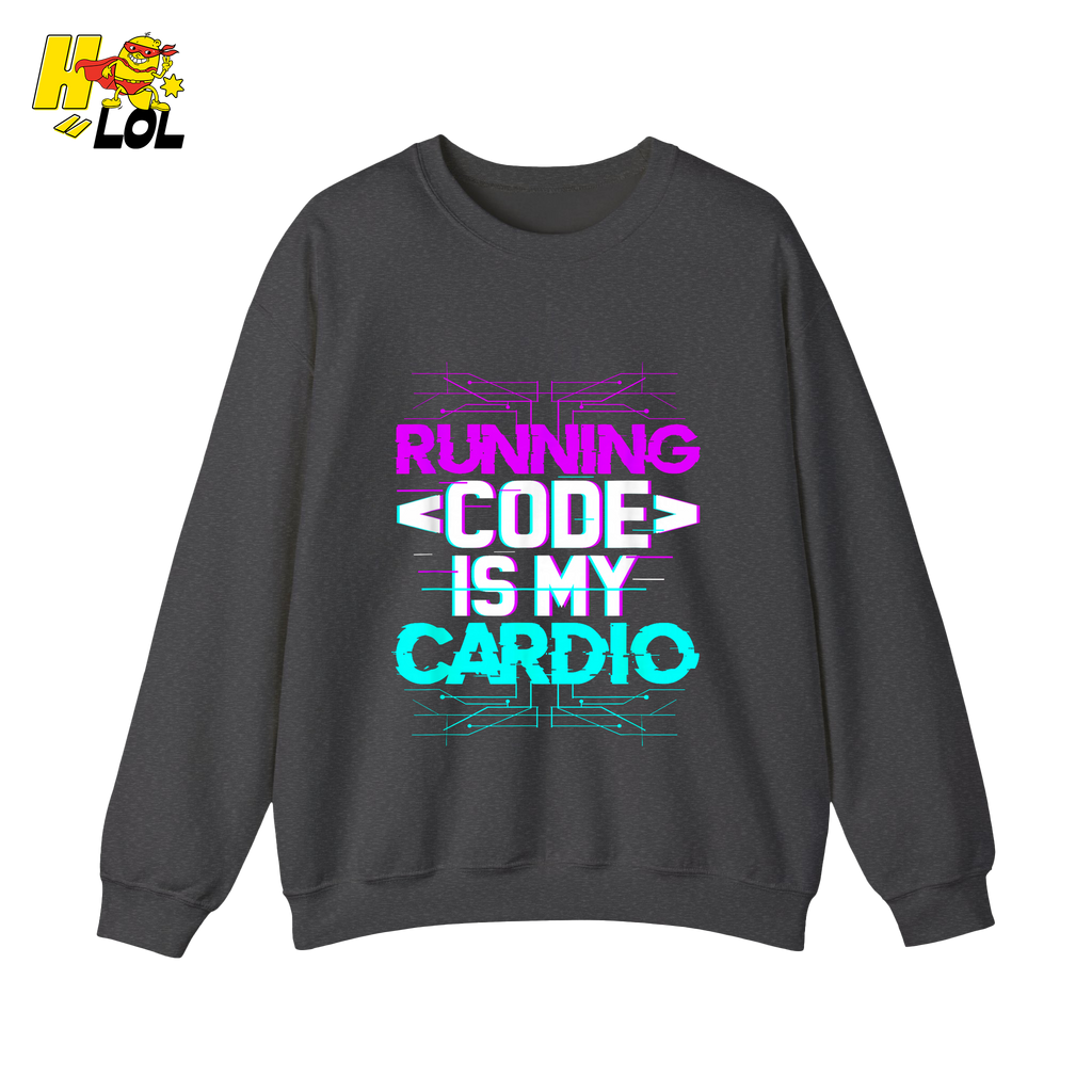 Running Code Is My Cardio Shirt Funny Programmer Neon Shirt - HQLOL