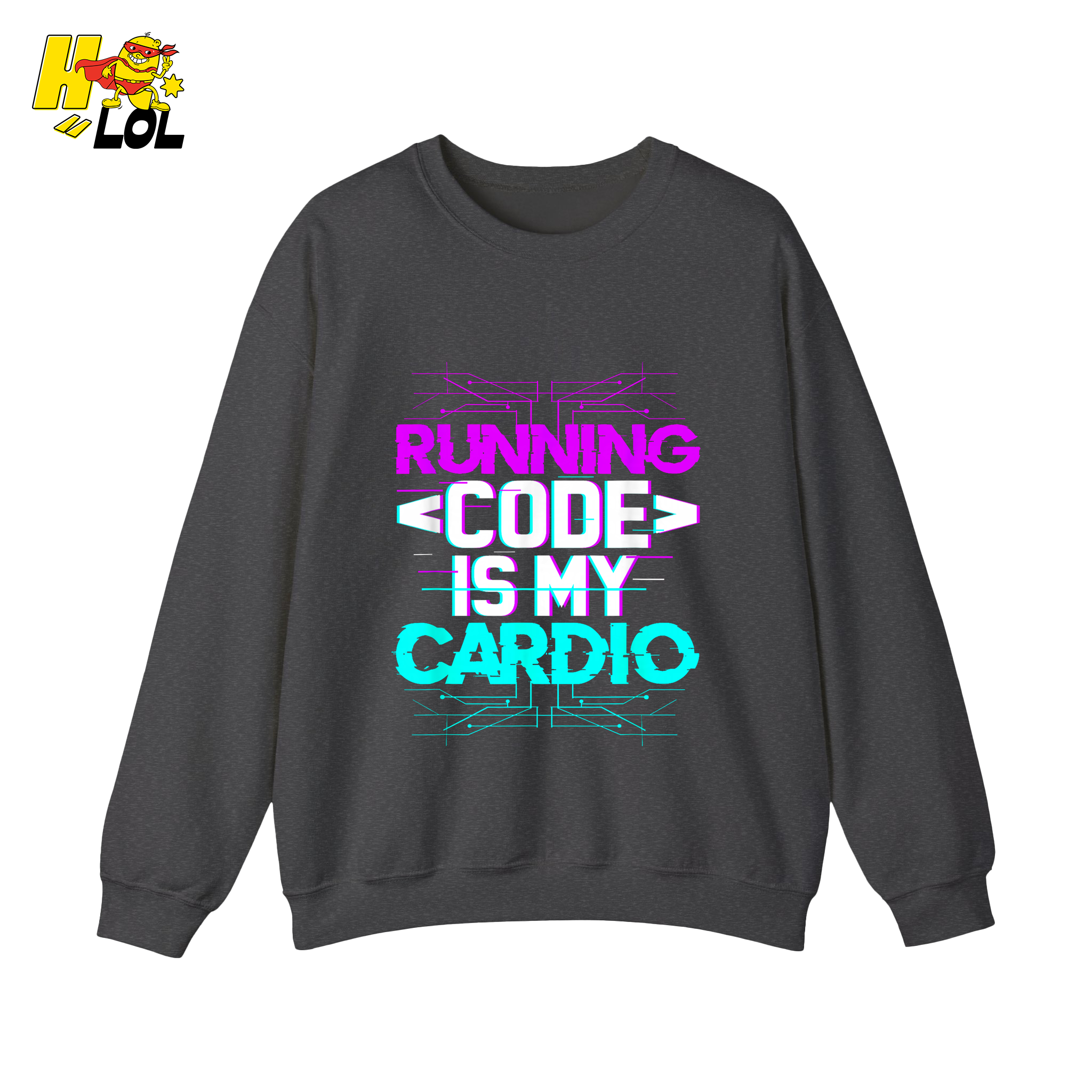 Running Code Is My Cardio Shirt Funny Programmer Neon Shirt - HQLOL