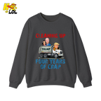 Cleaning Up Four Years of Crap Shirt Funny Political Satire Shirt - HQLOL