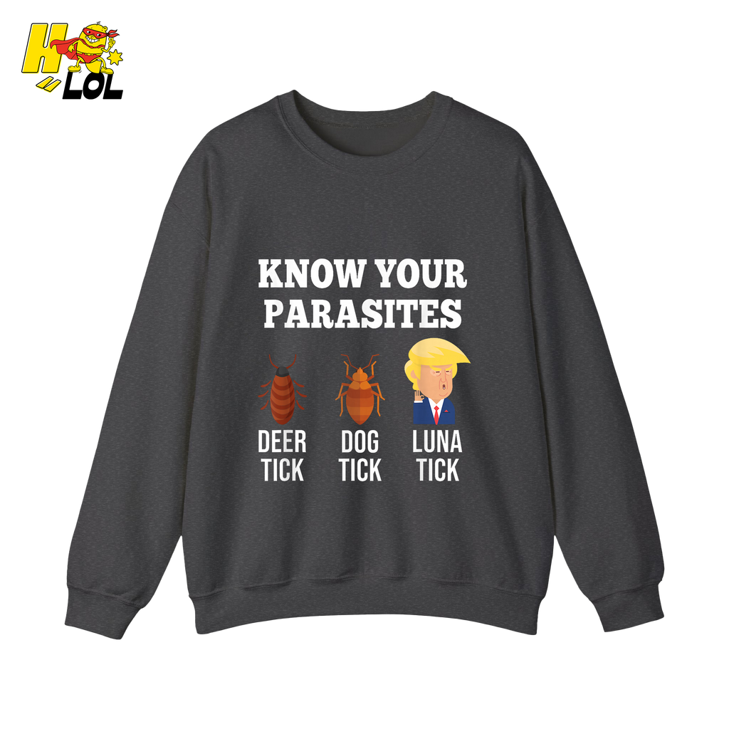 Know Your Parasites Shirt Funny Tick Meme Satire Graphic Shirt - HQLOL