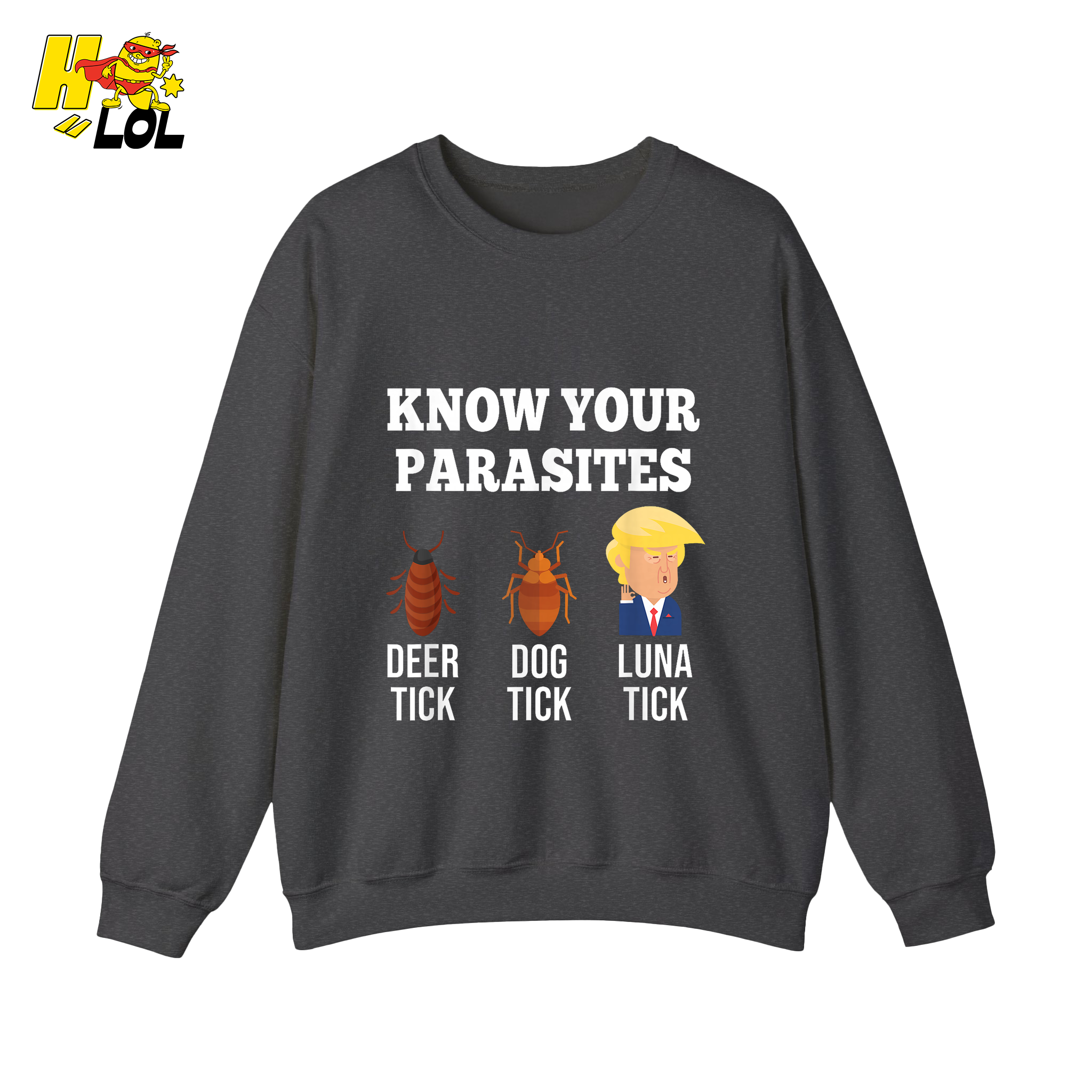 Know Your Parasites Shirt Funny Tick Meme Satire Graphic Shirt - HQLOL