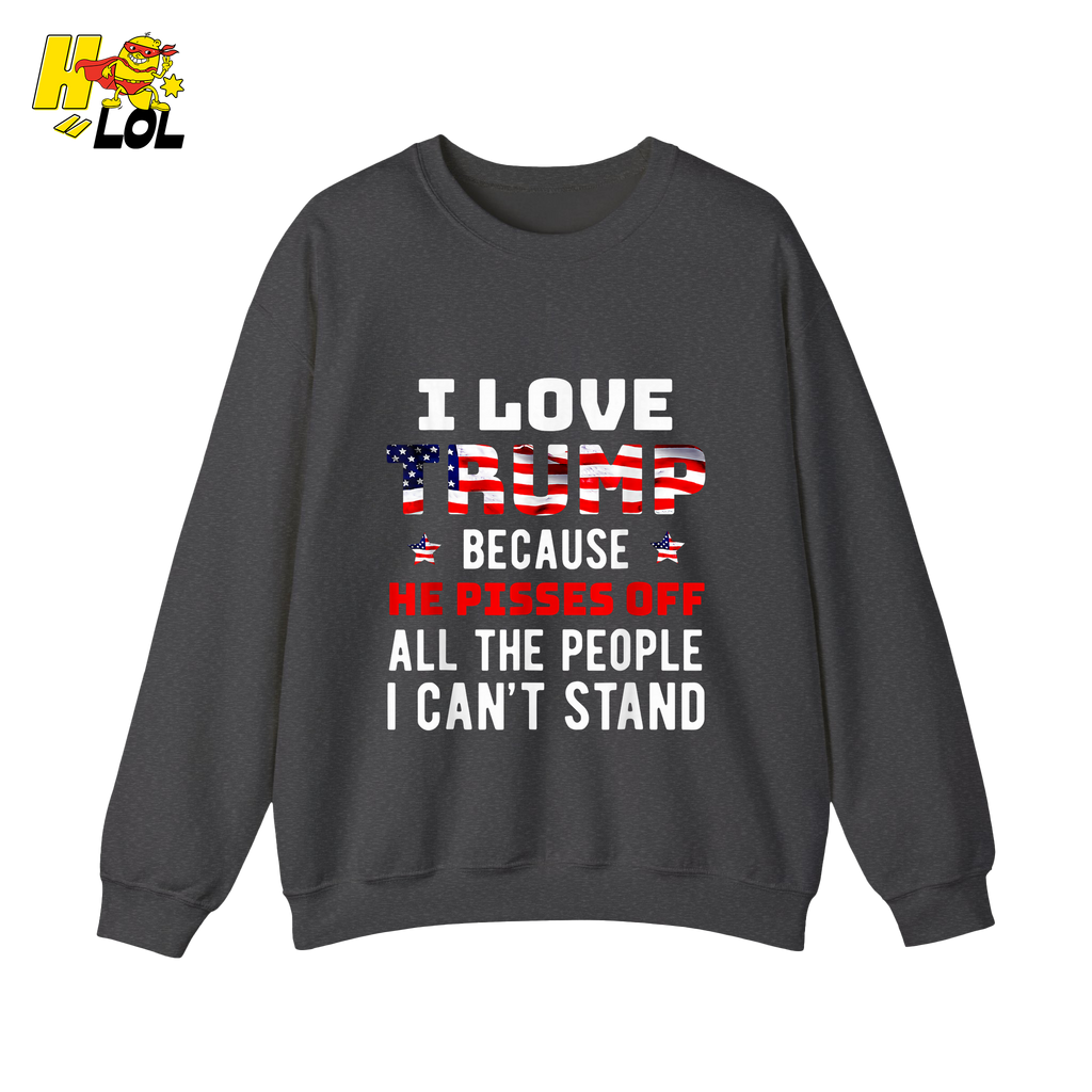 I Love Trump Shirt Funny Patriotic Quote Conservative Shirt - HQLOL