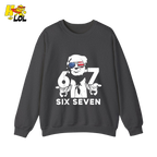 Six Seven Shirt 67 Patriotic Sunglasses Meme Graphic Shirt - HQLOL